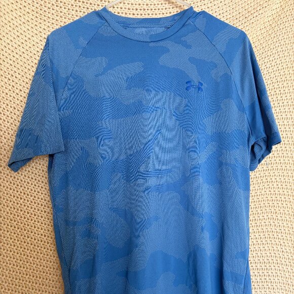 Under Armour Men's Short Sleeve Performance T-Shirt - Light Blue - Size Medium - Picture 1 of 7